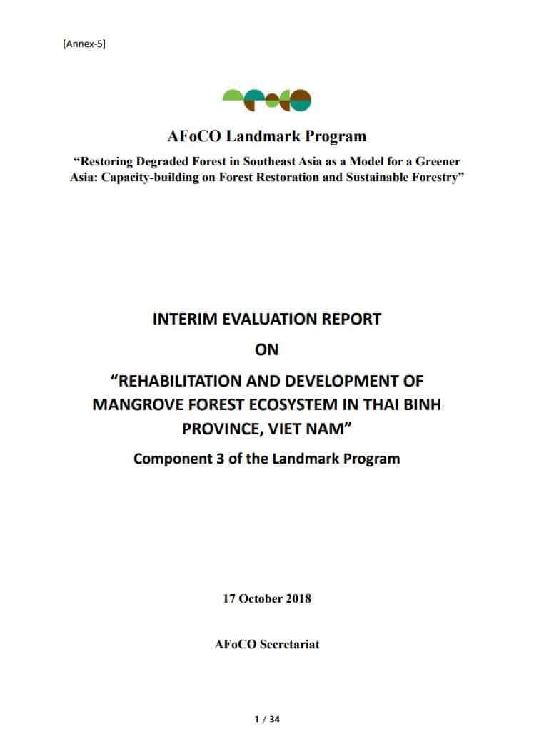 Interim Project R Review Report Example Project Interim Evaluation Report (AFoCO/006/2014) | AFoCO