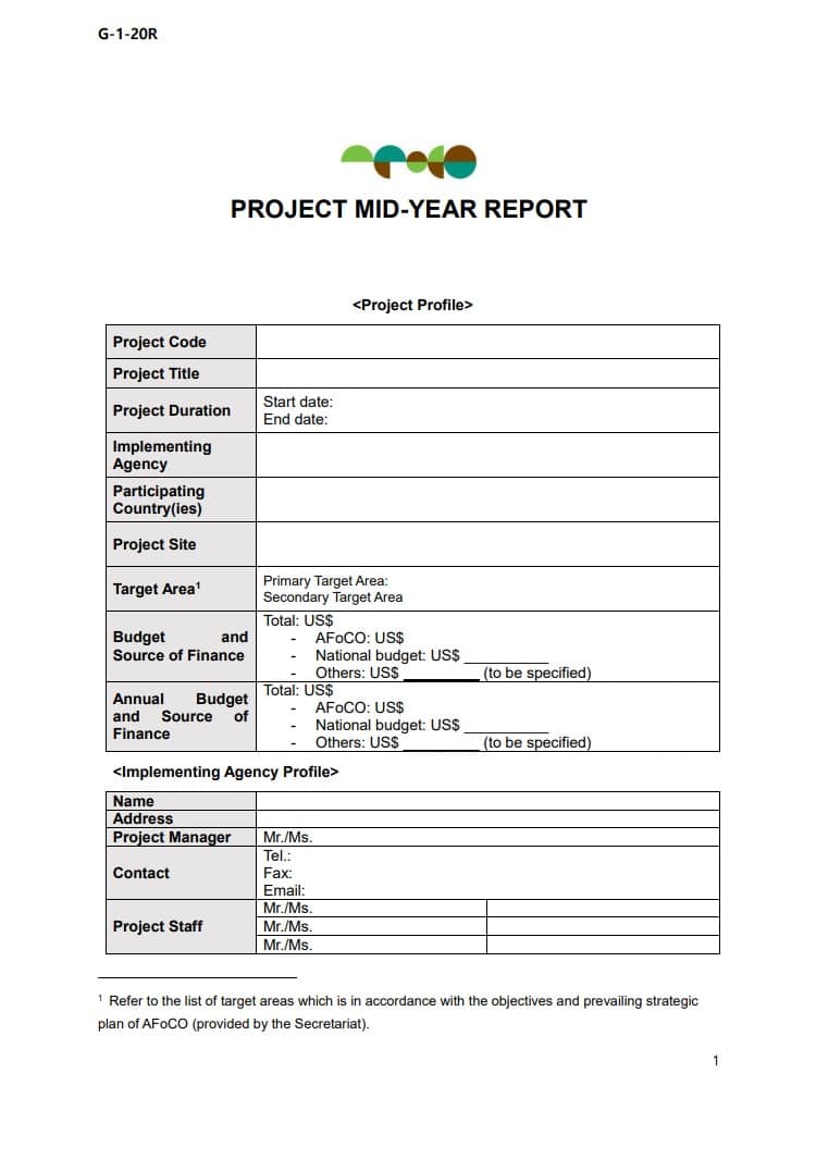 Project Mid-year Report 2022 (AFoCO/023/2021) | AFoCO