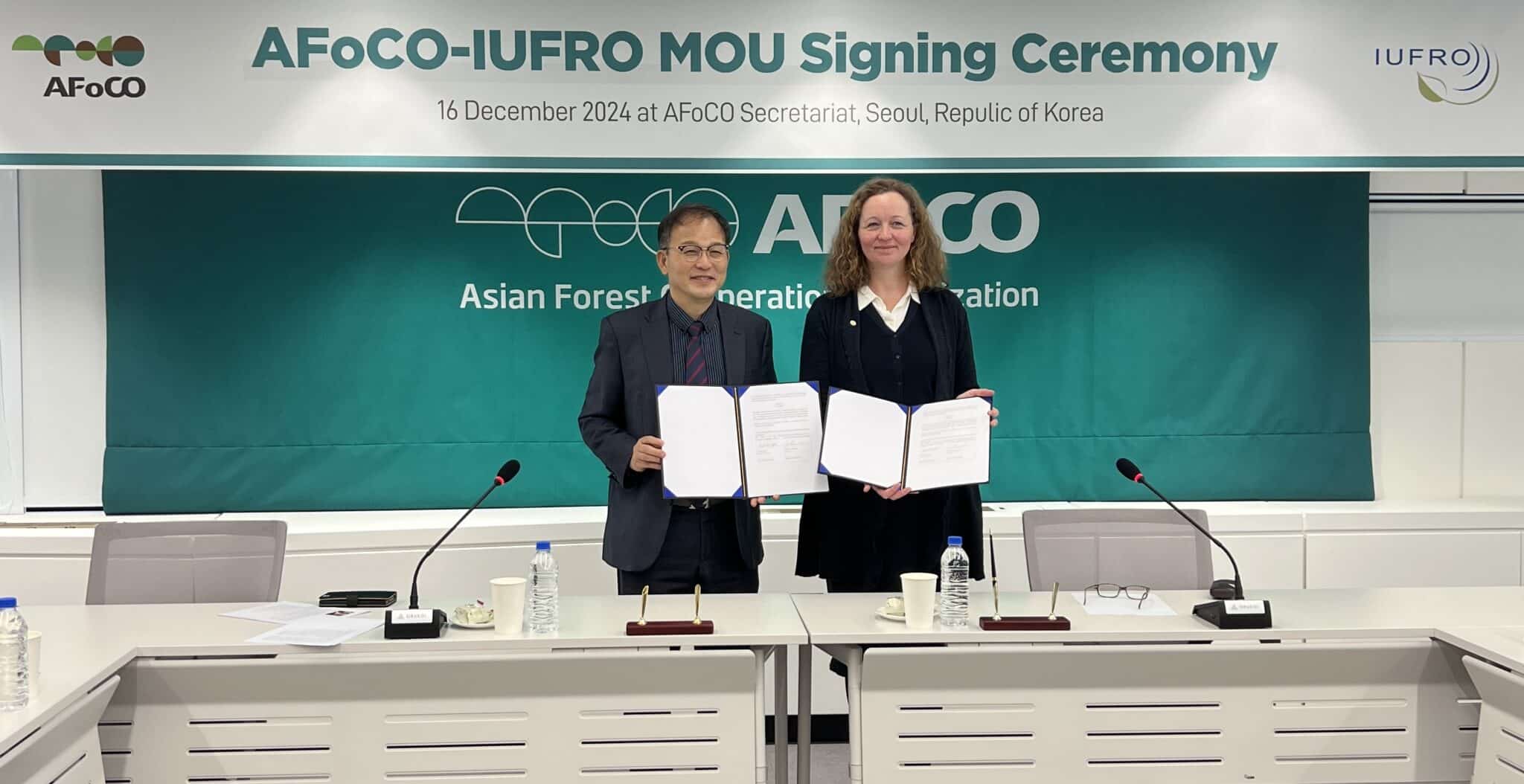 AFoCO and IUFRO Sign MoU to Foster Long-term Partnership in Forest ...