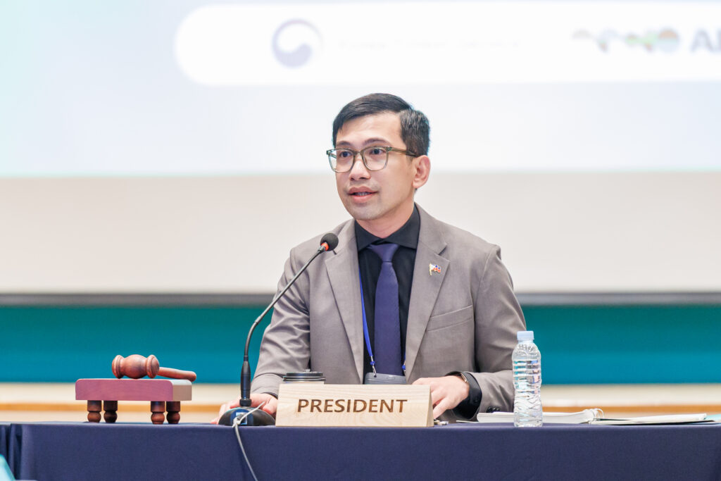 Atty. Ray Thomas F. Kabigting (Philippines) as the President